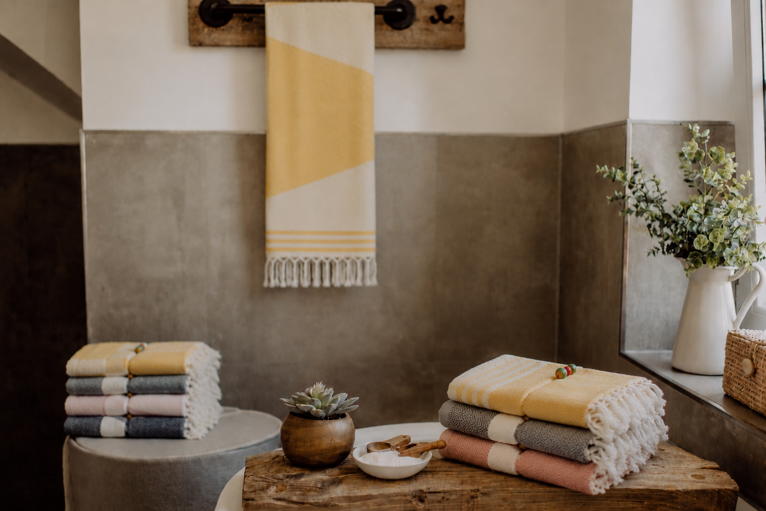 Premium Badetücher und Handtücher Home Spa Wellness